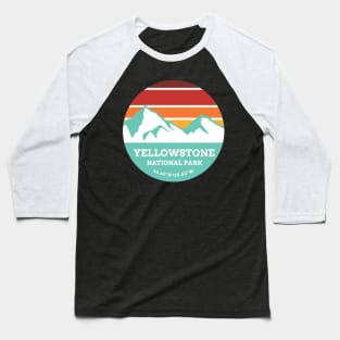 Yellowstone National Park Retro Baseball T-Shirt